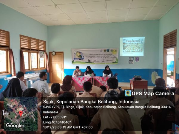Pelatihan TTG di SMPN 2 Sijuk "Membangun Keterampilan Inovasi dan Karakter Peduli Lingkungan"