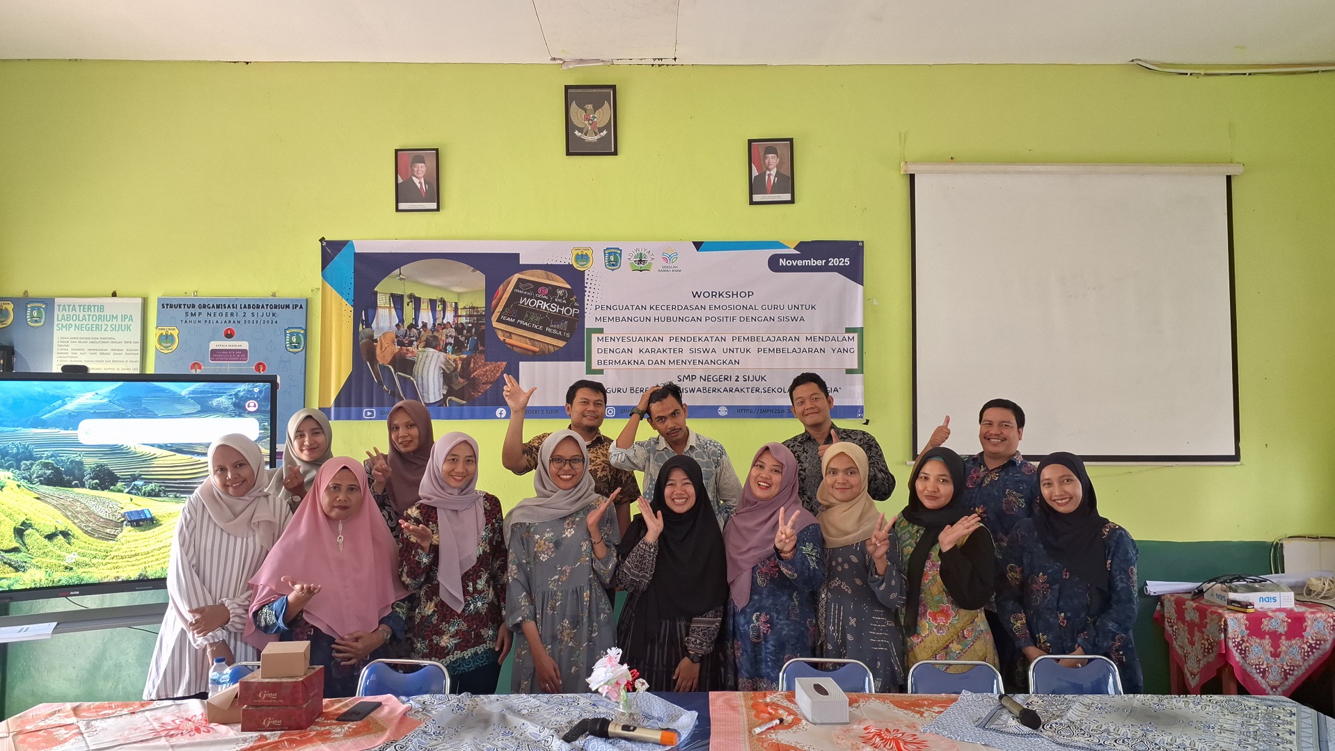 Guru Berdaya, Sekolah Berbahagia: Workshop Penguatan Kecerdasan Emosional di SMPN 2 Sijuk Hadirkan Energi Baru Pembelajaran Mendalam