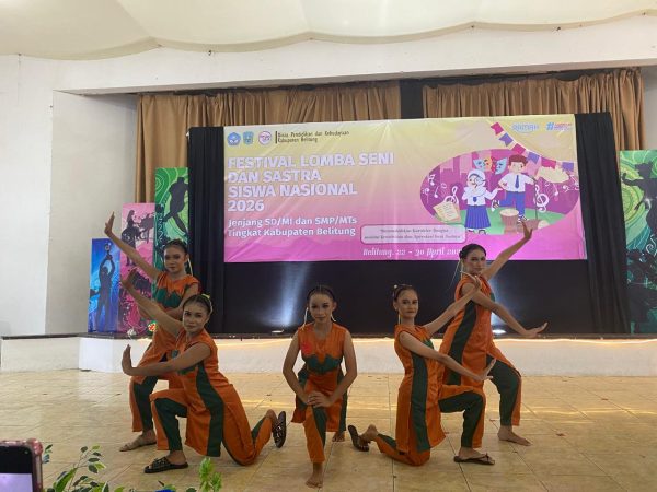 Tampil Memukau di Panggung FLS3N 2026, SMP Negeri 2 Sijuk Sabet Juara II Tari Kreasi Kabupaten Belitung
